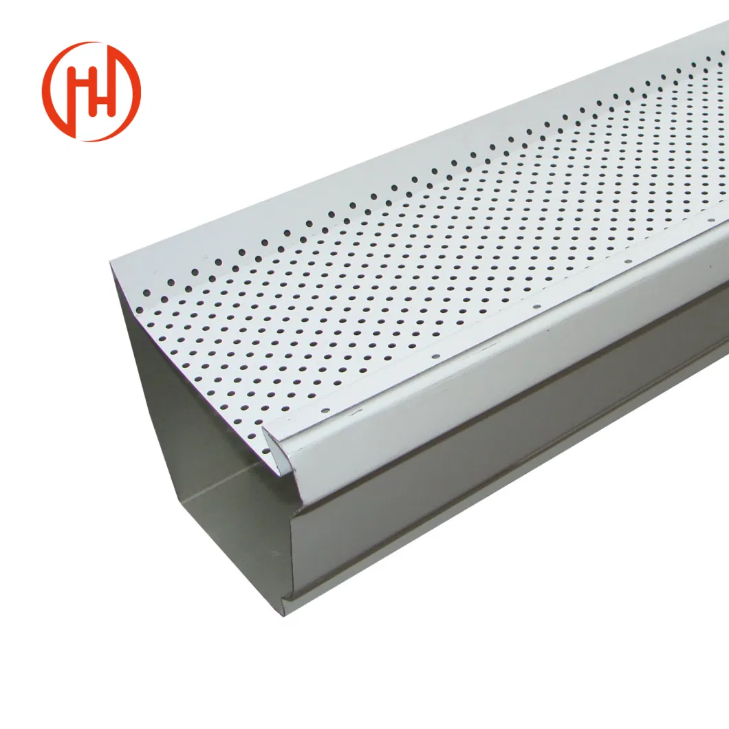 Customized Aluminum Leaf Filter Guards Gutter Accessories Roofing Rainwater Drainage Protection System