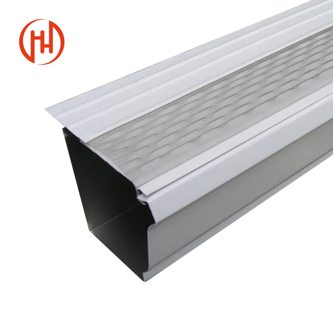 Customized Aluminum Leaf Filter Guards Gutter Accessories Roofing Rainwater Drainage Protection System