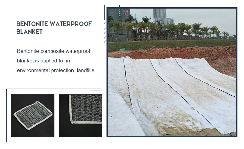 4200g/Sqm Bentonite Reinforced Geosynthetic Clay Liner Gcl for Waterproof Projects