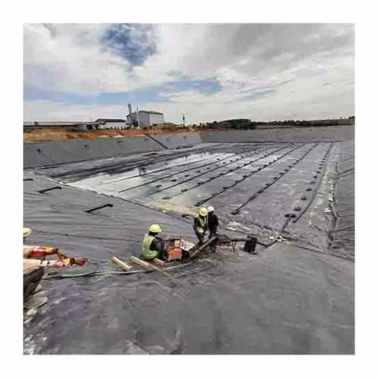 0,3 mm 0,5 mm 0,75 mm 1,0 mm 1,5 mm 2,0 mm liso blanco negro verde azul HDPE LLDPE geomembrana impermeable para revestimiento de estanque agrícola en Sri